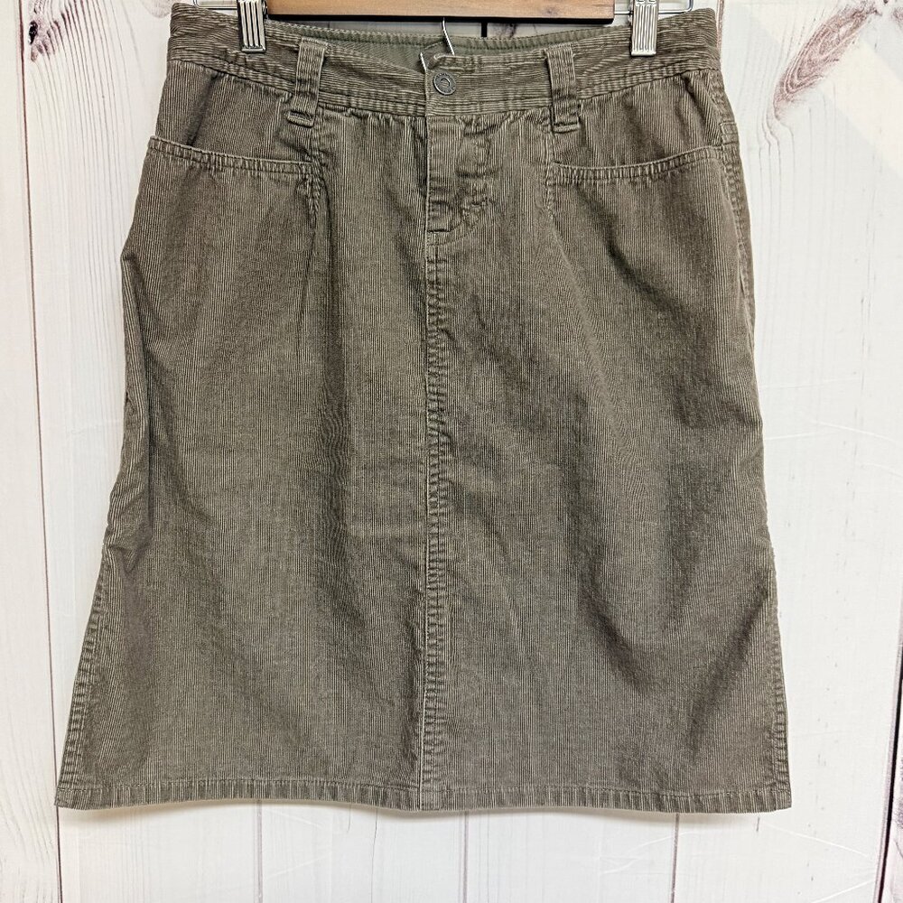 The North‎ Face Women’s Corduroy Skirt Size 2 Brown EUC